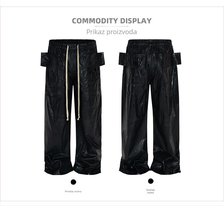 Kargo hlače s mnogobrojnim džepovima i dvostrukim prstenom, pamuk, ravni kroj