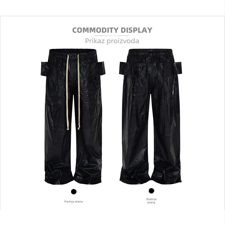 Kargo hlače s mnogobrojnim džepovima i dvostrukim prstenom, pamuk, ravni kroj