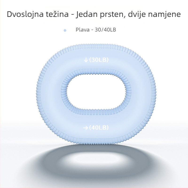 Youli silikonski grip prsten za trening snage ruke i prstiju, unisex, otpor 10–60 lb, mogućnost logotipa