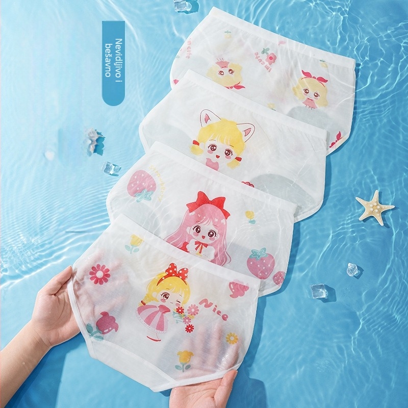 Dječje gaćice za djevojčice od Modal 95%, srednji pojas, uzrast 3–8 godina, proljeće 2026