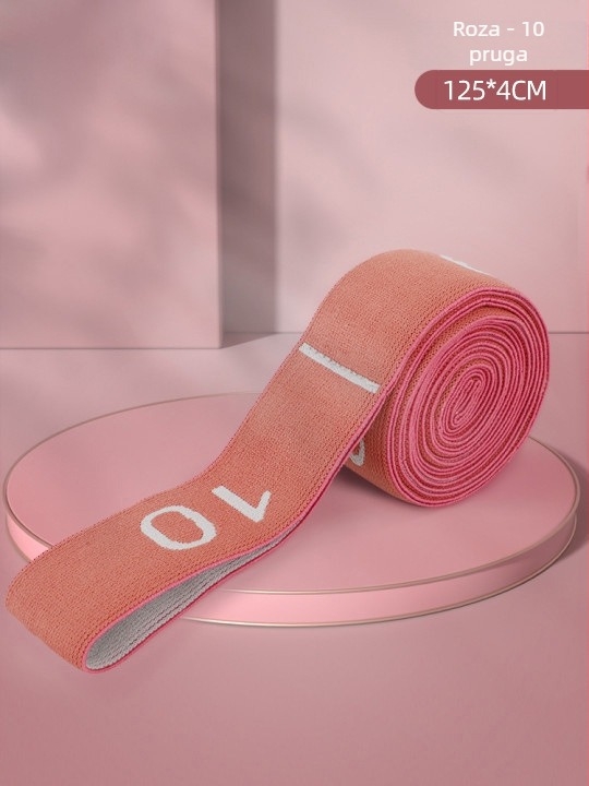 Elastična traka za jogu s digitalno segmentiranim dizajnom – materijal najlon + latex, za trening i ples