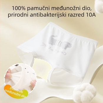 Dječje gaćice za djevojčice, 95% pamuka, 5% elastan, Kategorija A, uzrast 3–8 godina, Cotton Bear