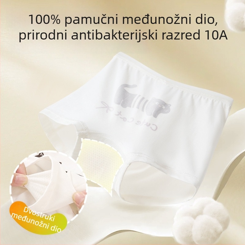 Dječje gaćice za djevojčice, 95% pamuka, 5% elastan, Kategorija A, uzrast 3–8 godina, Cotton Bear