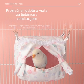 Hamsterovo spavaće gnijezdo – od kompozitnog materijala, unutarnje korištenje, kvadratnog oblika, za odmor i skrivanje