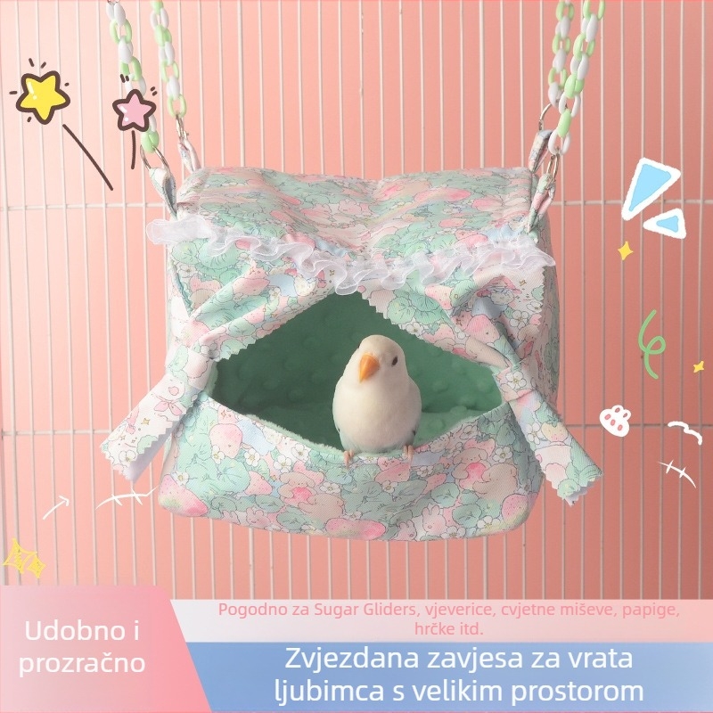 Hamsterovo spavaće gnijezdo – od kompozitnog materijala, unutarnje korištenje, kvadratnog oblika, za odmor i skrivanje
