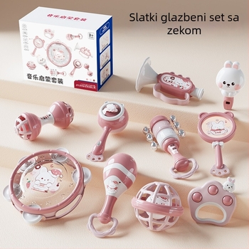 Le zai Ručni tamburin – Plastična dječja igračka za rano učenje, Udobnost za bebu, Pakiranje u kutiju, Plastična igračka 3C