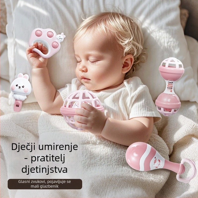 Le zai Ručni tamburin – Plastična dječja igračka za rano učenje, Udobnost za bebu, Pakiranje u kutiju, Plastična igračka 3C