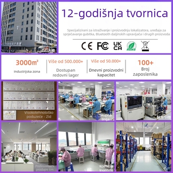 Locator dvostruke kompatibilnosti za iOS i Android – model Y21, baterija 150mAh, ABS kućište, težina 7 g