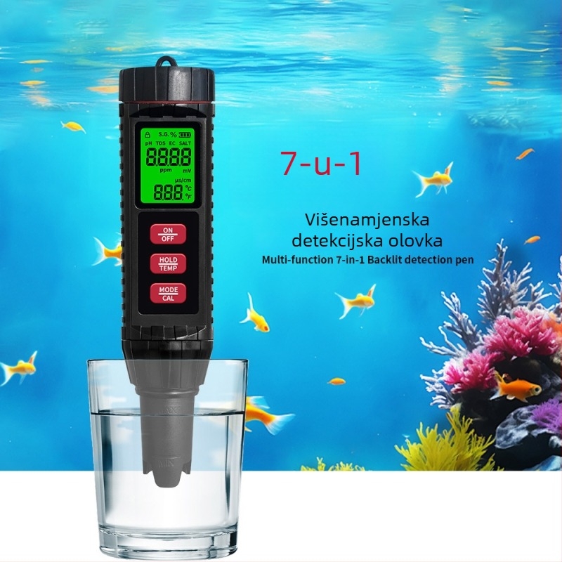 BG-MF-X71 Prijenosni analizator kvalitete vode – mjeri pH, slanost, EC/tds i ORP te temperaturu; raspon mjerenja EC/tds/slanost/pH/ORP/temperatura; točnost ±2% FS; napajanje 3V