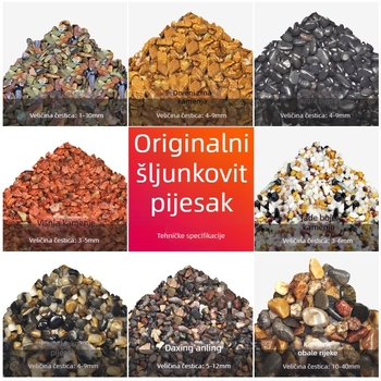 Akvarijski pijesak za dno — Materijal: pijesak; Podrijetlo: Kina; Pakiranje: 1 vrećica; Težina: 2.5