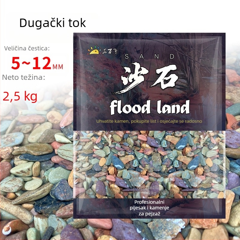 Akvarijski pijesak za dno — Materijal: pijesak; Podrijetlo: Kina; Pakiranje: 1 vrećica; Težina: 2.5