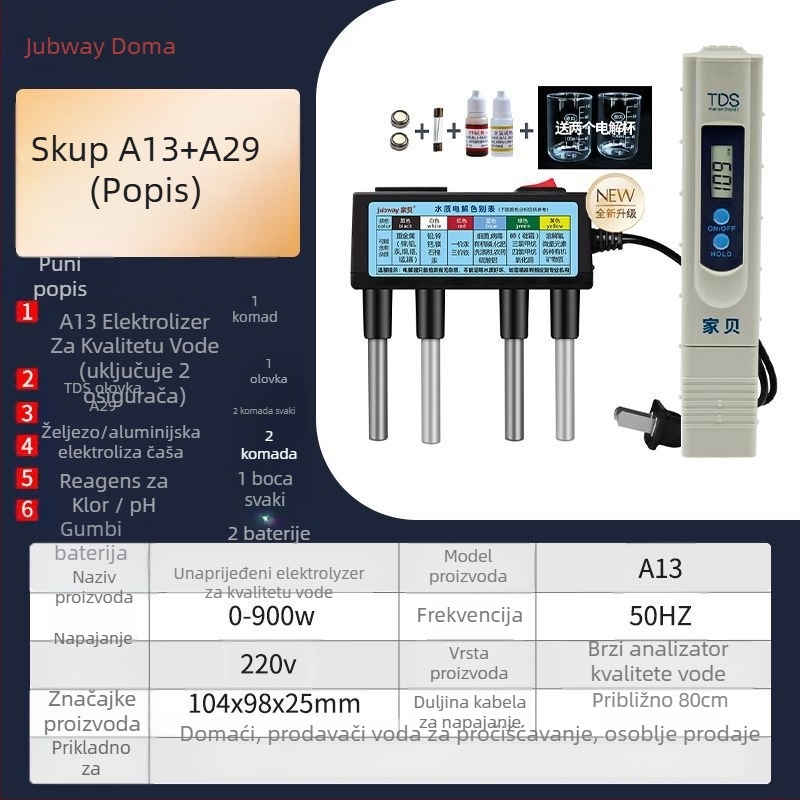 Online analizator kvalitete vode – kućni komplet, mjerenje teških metala, profesionalna kategorija