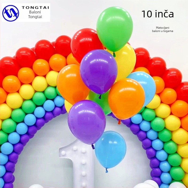 Lateksni okrugli dekorativni balon s mat završnim izgledom imitacije bisera, mogućnost personaliziranog logotipa, šifra proizvoda TT Matte Imitation Pearl Round Balloon