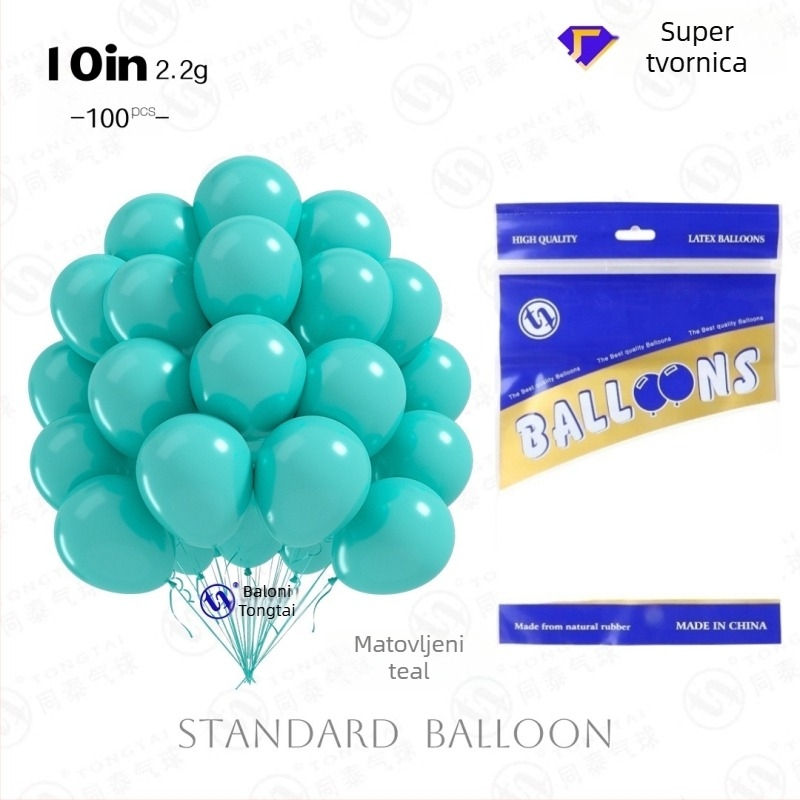 Lateksni okrugli dekorativni balon s mat završnim izgledom imitacije bisera, mogućnost personaliziranog logotipa, šifra proizvoda TT Matte Imitation Pearl Round Balloon