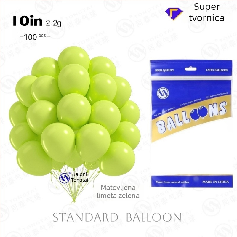 Lateksni okrugli dekorativni balon s mat završnim izgledom imitacije bisera, mogućnost personaliziranog logotipa, šifra proizvoda TT Matte Imitation Pearl Round Balloon