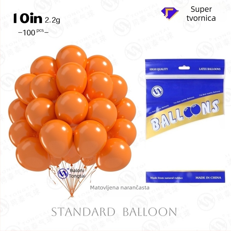 Lateksni okrugli dekorativni balon s mat završnim izgledom imitacije bisera, mogućnost personaliziranog logotipa, šifra proizvoda TT Matte Imitation Pearl Round Balloon