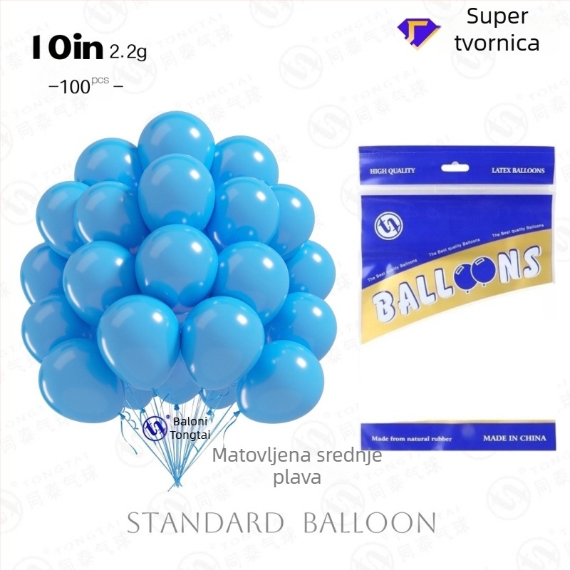 Lateksni okrugli dekorativni balon s mat završnim izgledom imitacije bisera, mogućnost personaliziranog logotipa, šifra proizvoda TT Matte Imitation Pearl Round Balloon