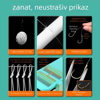 Dovršena dvostruka kuka s završetkom na manžeti i pod-nutom za slatkovodni ribolov