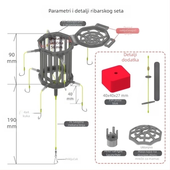 Eksplozivna udica za velike ribe, Iseni udica, Haiyi marka, morski ribolov