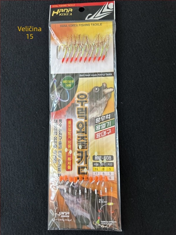 String Hook Rig za Large-Eyed Snapper s Ajigai udicama