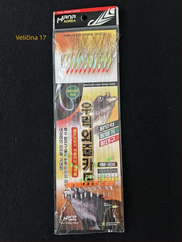 String Hook Rig za Large-Eyed Snapper s Ajigai udicama