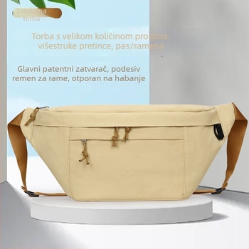 Canvas sportska torba – prozračna, otporna na habanje, protiv krađe, proširivi kapacitet, unisex