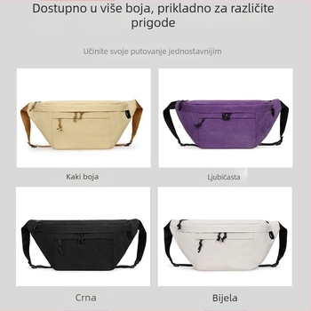 Canvas sportska torba – prozračna, otporna na habanje, protiv krađe, proširivi kapacitet, unisex