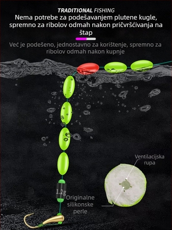 Set kuki i ribolovne linije, ručno vezan, Nylon Nano, za ribolov u rijeci, podrijetlo Kina