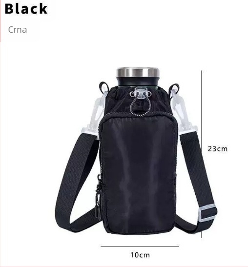 Vanjska torbica za vodu s izolacijom, sa šnornim zatvaranjem, Twill tkanina, unisex, proljeće 2025