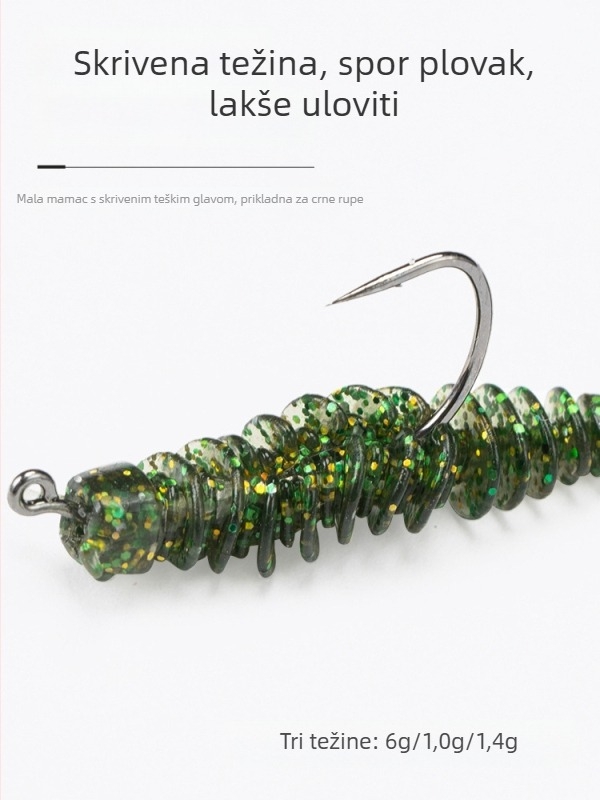 Lead head barbed Ned hook No. 4, 6-pack, 4x strengthened micro-lead head for ocean beach fishing