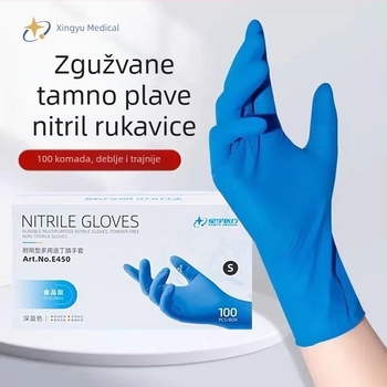 Nitril jednorazne rukavice, prehrambene kvalitete za catering, vodootporne