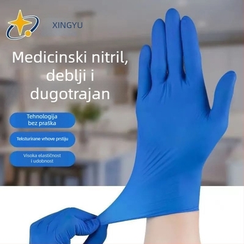 Nitril jednorazne rukavice, prehrambene kvalitete za catering, vodootporne