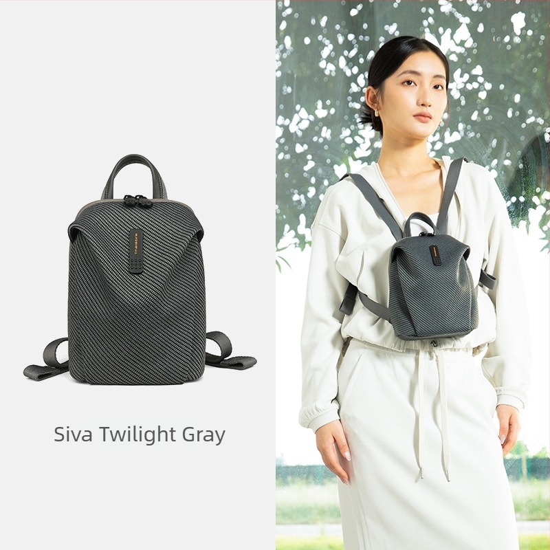 Mini ruksak za žene, najlon, zatvarač, ulični stil, unutarnja pretinac za telefon