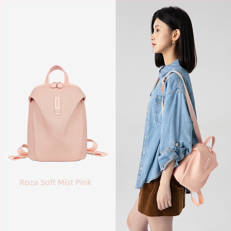 Mini ruksak za žene, najlon, zatvarač, ulični stil, unutarnja pretinac za telefon