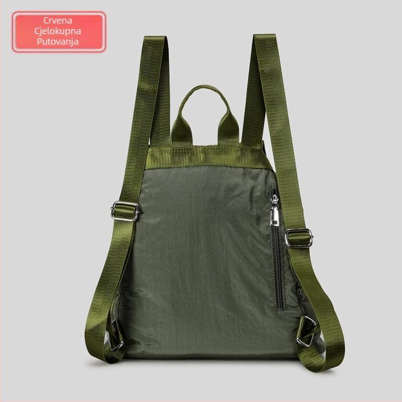 Najlon ruksak za žene za outdoor putovanja, zatvarač na šnuru, džep na zip, poliester podstava, svakodnevna upotreba