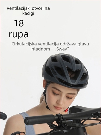 Kaciga za bicikl, podesiva, prozračna, integrirana PC ljuska, unisex, za odrasle