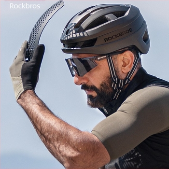 ROCKBROS kaciga za bicikl s integriranom stražnjom lampom, unisex odraslih, za planinske i cestovne bicikle, PC kućište + EPS pjena