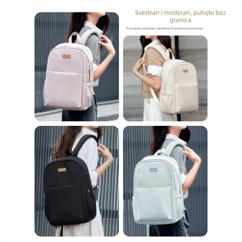 Torba za laptop, urbanog minimalističkog stila, najlon, podstava od poliestera, zatvarač, smanjuje teret, za svakodnevnu upotrebu