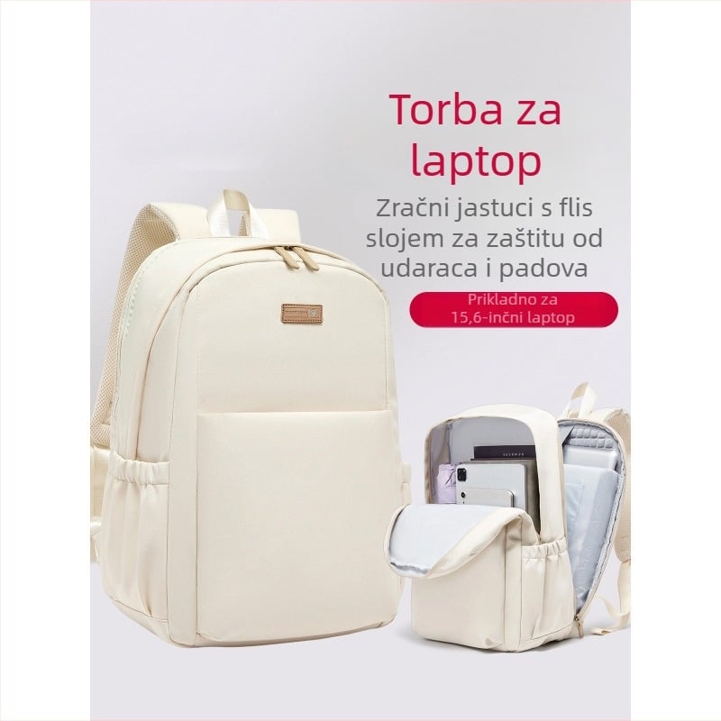 Torba za laptop, urbanog minimalističkog stila, najlon, podstava od poliestera, zatvarač, smanjuje teret, za svakodnevnu upotrebu