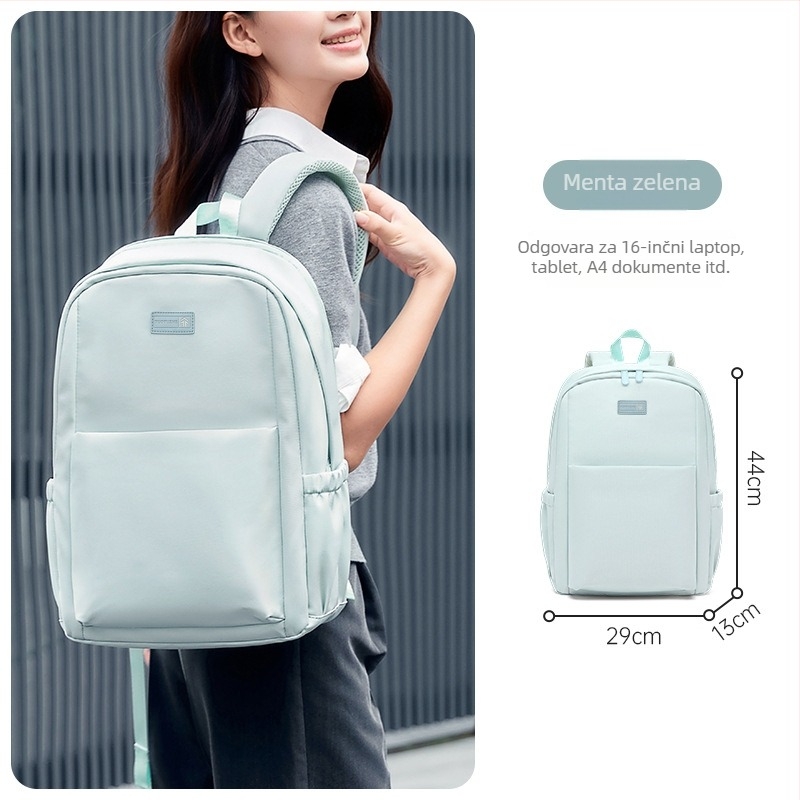 Torba za laptop, urbanog minimalističkog stila, najlon, podstava od poliestera, zatvarač, smanjuje teret, za svakodnevnu upotrebu