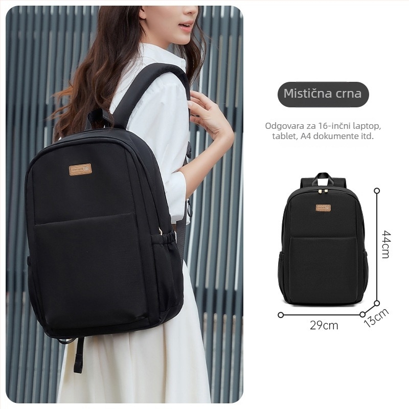 Torba za laptop, urbanog minimalističkog stila, najlon, podstava od poliestera, zatvarač, smanjuje teret, za svakodnevnu upotrebu