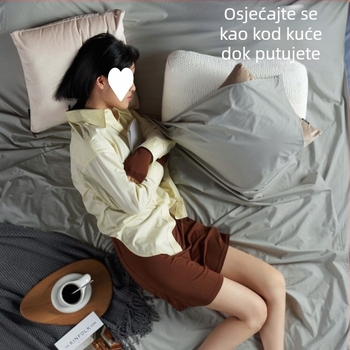 Putni spavaći vrećica s punilom od poliestera, podstava od Mulberry svile, poliester tkanina, struktura omotnica, za odrasle