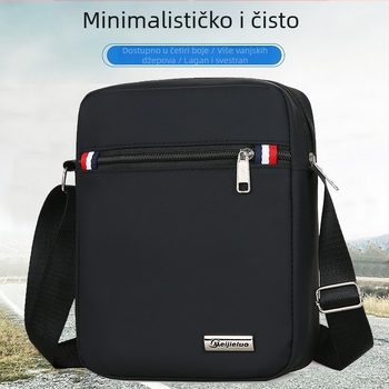 Muška crossbody torba od Oxford materijala – vodootporna, stil opuštenog putovanja, za svakodnevnu upotrebu (proljeće 2025)