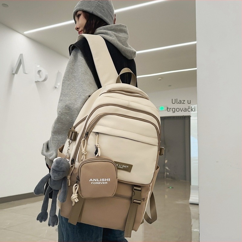 Visokokapacitetni najlon ruksak za školu, vodootporan, prozračni stražnji dio, rameni pojas s prozračnim jastučićem