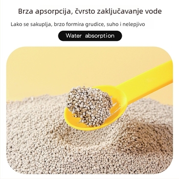 Set posteljine za hrčka: granule mokraćnog pijeska, toaletni pijesak, piljevina za posteljinu, žitarice za ljeto