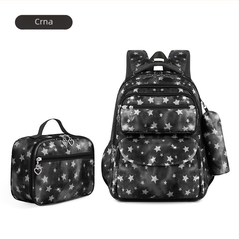 Trostruki komplet školskih ruksaka za djevojke: vodootporan Oxford materijal, ultra lagan, otporan na habanje, naramenice s zračnim jastučićem, podstava od poliestera, za srednju školu.
