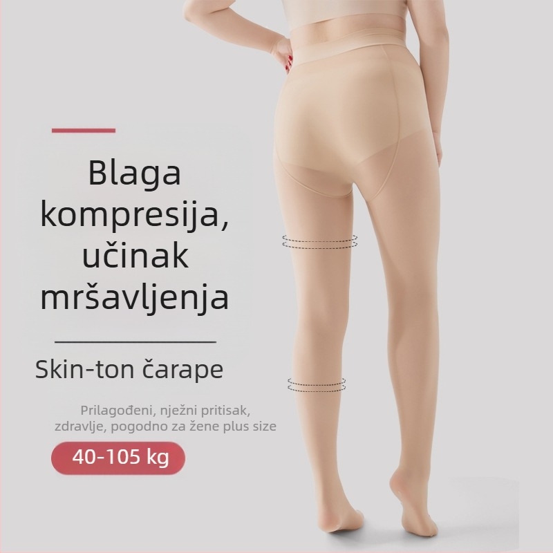 Ženske formirajuće najlon čarape, srednja debljina, duge, otporne na kidanje i trenje