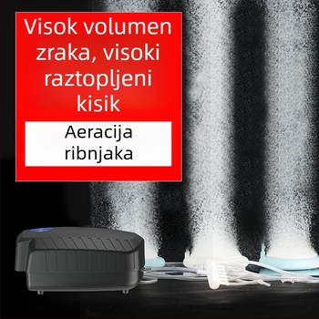 Pumpa za kisik ribnjaka – tiha SUNSUN, AC napajanje, buka 50 dB, težina 2–9 kg