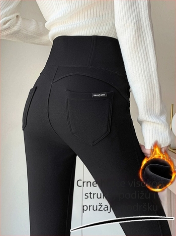 Žene Debeli Pantalone Uski Struk Mršav Pantalone od Viskoznog Vlakna