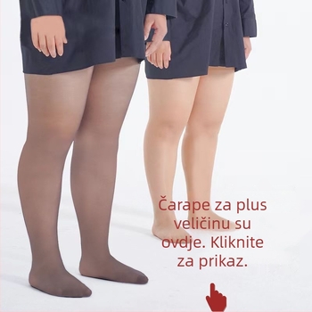 Nylon čarape za oblikovanje, tanke, jednobojne, s potplatom